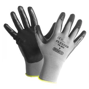Gloves Nitrile Palm Coated Nylon Flexsor Large 12pr/bg