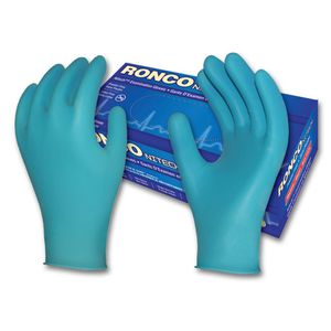 Gloves Examination Powder Free Nitech Blue Large 5mil 100/bx