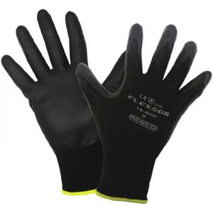 Gloves Nitrile Foam Coated Nylon Black Small 12pr/bg