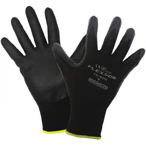 Gloves Nitrile Foam Coated Nylon Black Medium 12pr/bg