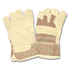 Gloves Split Leather Fitter Rubberized Safety Cuff X-Large 12/bg