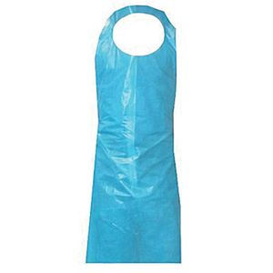 Apron Polyethylene Disposable 1mil 28x48" Blue 100/bg