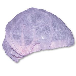 Hairnet Pleated Bouffant Cap Pink 21" 100/bg