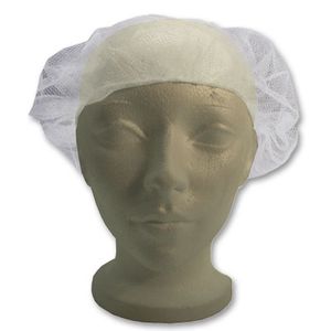 Hairnet Honeycomb Mesh White 21" 100/bg
