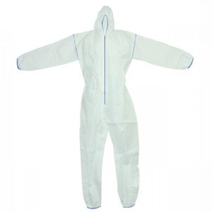 Coveralls PolyPro Hooded Elastic Wrists & Ankles Medium 50/cs