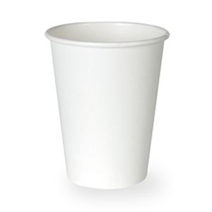 Cups Paper Hot 8oz 20x50/pk Plain White *now sold by case