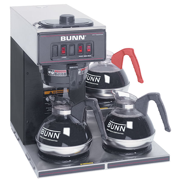 Bunn Coffee Brewer 1 brew 2 Lower Warmers VP173 BLK Whitebird