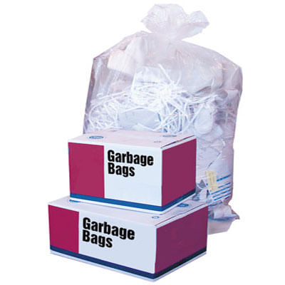 20 x 22 REGULAR GARBAGE BAGS - CLEAR 500/cs