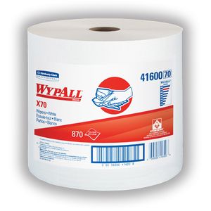 Wipers Wypall X70 White 12.5x13.4" 870/rl 41600