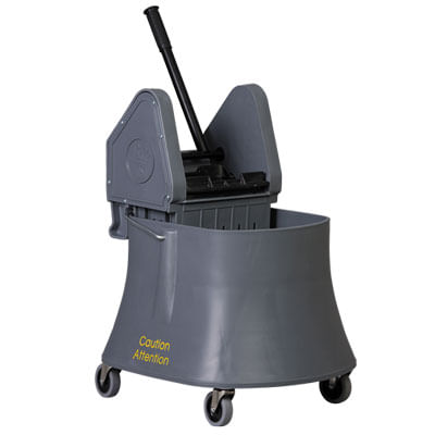 Bucket And Wringer 40qt Down Press Gray - Whitebird