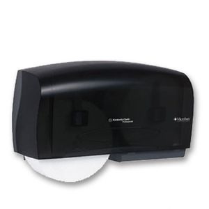 Bathroom Tissue Dispenser JRT Coreless Twin Smoke KC 09608