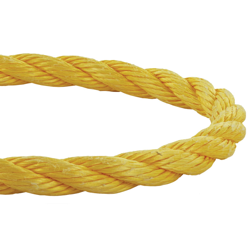 Rope Polypropylene 3 strand standard 1/8 x 4300' Yellow Tensile