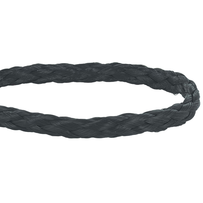 Rope Polypropylene Hollow Braid Monofilament Black 3/8x1000
