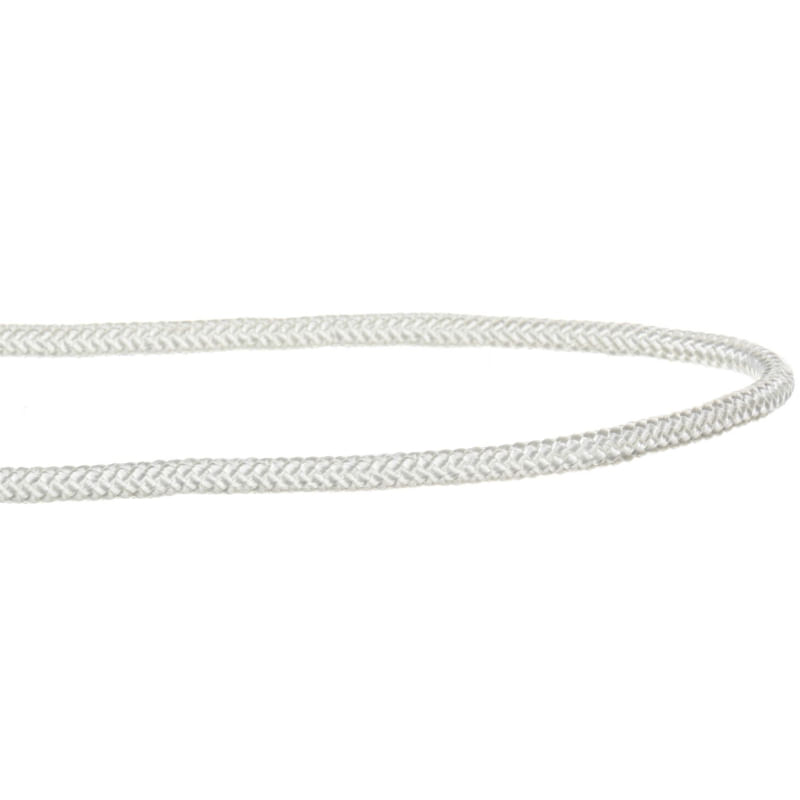 White #4 1/8 Nylon Diamond Braid Cord - JT'S Fabrics Canada
