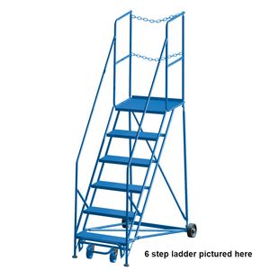 Mobile Rolling Ladders 6 Step Front Walk Through