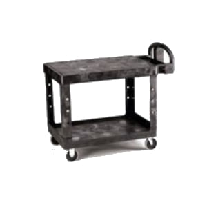Rubbermaid Utility Cart Flat Shelf 24x36" Black