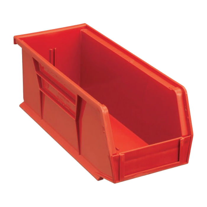 Shelf Bin Stackable Red 11-5/8 x 4-1/8 x 6