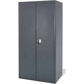 Grey metal storage cabinet discount