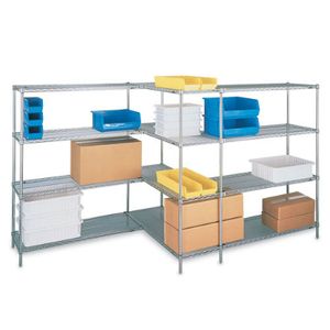 Adjustable Open Wire 4 Shelf Starter Unit 60x18x74"