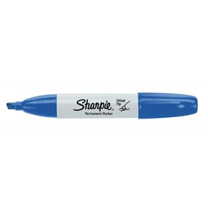 Marker Sharpie Chisel Tip Blue 12/Box