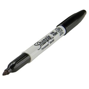 Marker Industrial Sharpie Fine Point Black 12/bx