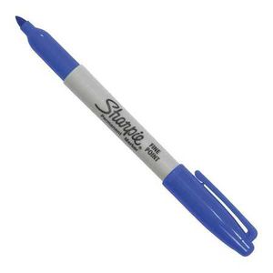 Marker Sharpie Fine Point Blue 12/bx