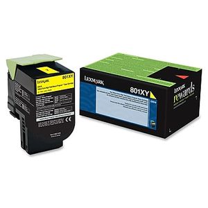 Laser Toner Lexmark #801HY Yellow High Yield