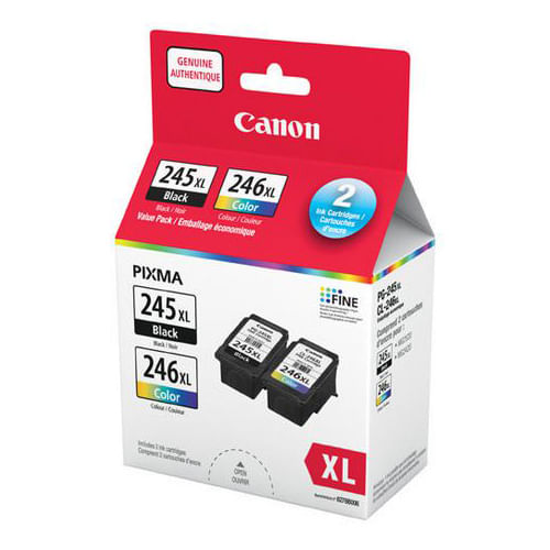 Inkjet Cartridge Canon 245XL 246XL 2x Pack Whitebird   166142 800 Auto