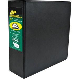 Binder D-Ring 3" Black OP Brand