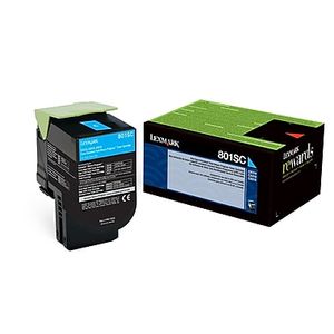 Laser Toner Lexmark #801SC Cyan