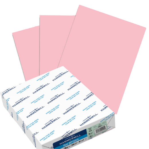 8.5 X 11 Pastel Pink Sheets
