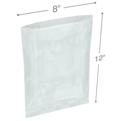 Plymor 3 X 10 (Case Of 1,000), 2 Mil Flat Open Clear Plastic Poly Bags - View #8