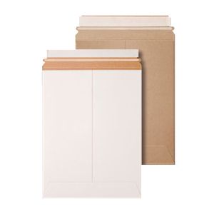 Mailers Stayflat Plus White Self-Seal 9-3/4x12-1/4" 125/cs