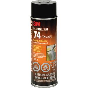 Spray Adhesive 3M Foam Fast 74 24oz. 12/cs
