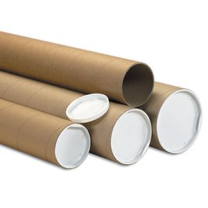 Mailing Tubes 3x12" .060 Kraft With White Plugs 24/cs