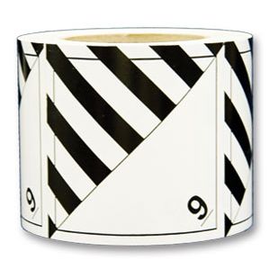 Labels Miscellaneous 4x4" 500/rl Hazard Class 9