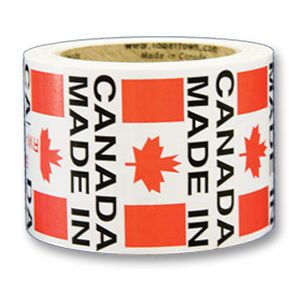 Labels Made In Canada 2x3" Square 500/rl