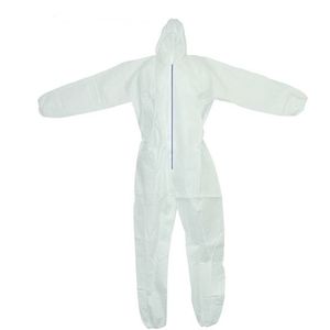 Coveralls PolyPro Hooded Elastic Wrists & Ankles Large 50/cs