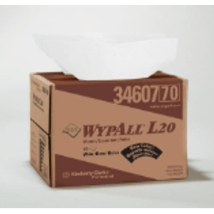Wipers Wypall L20 White 12.5x 16.8" 176/cs 34607