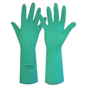 Gloves Nitrile Unlined 18" Sol-Fit Medium 22 Mil 6pr/bg
