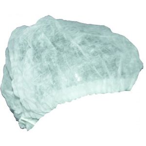 Hairnet Cova Cap Pleated Bouffant White 24" 100/bg