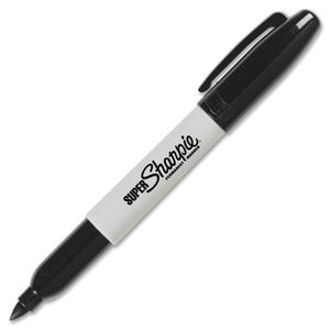 Marker Sharpie Super Bold Fine Black 12/bx