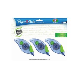 Correction Tape Dryline Grip Liquid Paper 3/pack
