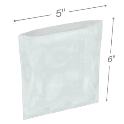 Aviditi PB451 6"x16" 2 Mil Flat Poly Bags – Pack Of 1000, Clear & Durable