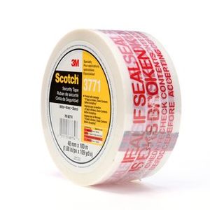 Tape 3771 3M "If Seal is Broken, Check Contents Before Accepting" 48mmx100m