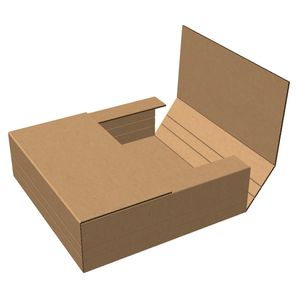 Kraft Easy Fold Mailer 32C 14x14x4" 25/bndl Multi Depth 1,2