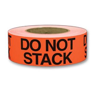 Labels Do Not Stack 2x5" 500/rl Black/Orange