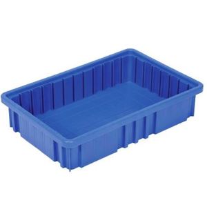 Container Dividable Blue 16-1/2 x 10-7/8 x 3-1/2" 12/cs