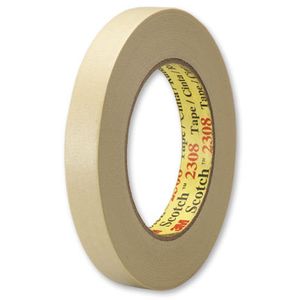Tape 2308 General Use Masking 3M 18mm x 55m 5.3mil 48rls/cs