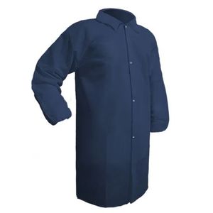 Labcoat PolyPropylene Blue Medium, Elastic Wrists 50/cs
